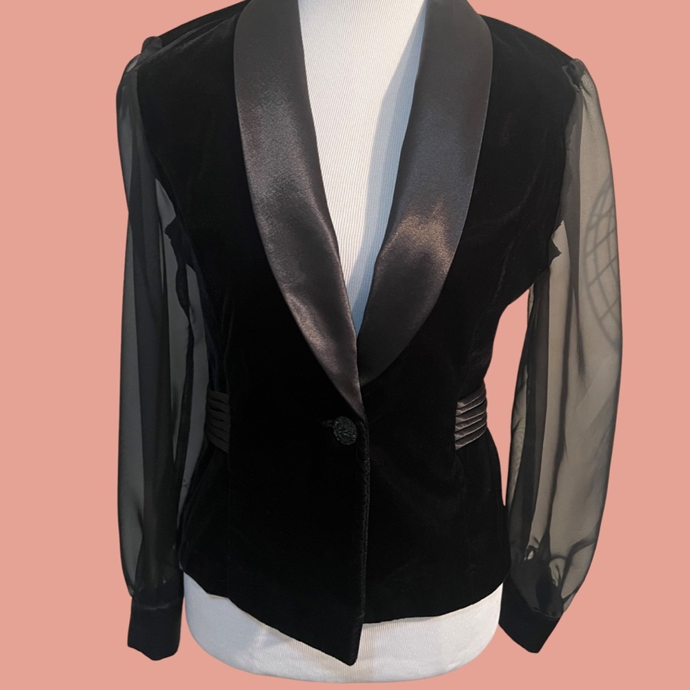 Formal Women’s Black Tuxedo Top
